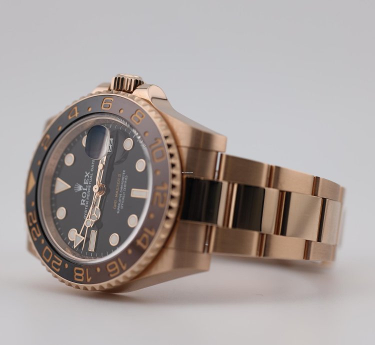 Rolex Gmt-master Ii 2022 Gmt Master Ii Rootbeer Rose Gold 126715chnr