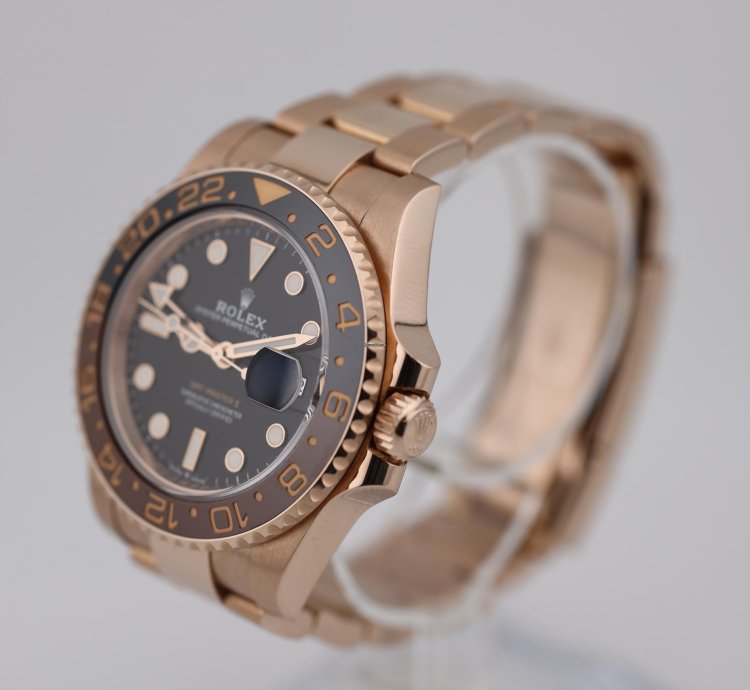 Rolex Gmt-master Ii 2022 Gmt Master Ii Rootbeer Rose Gold 126715chnr
