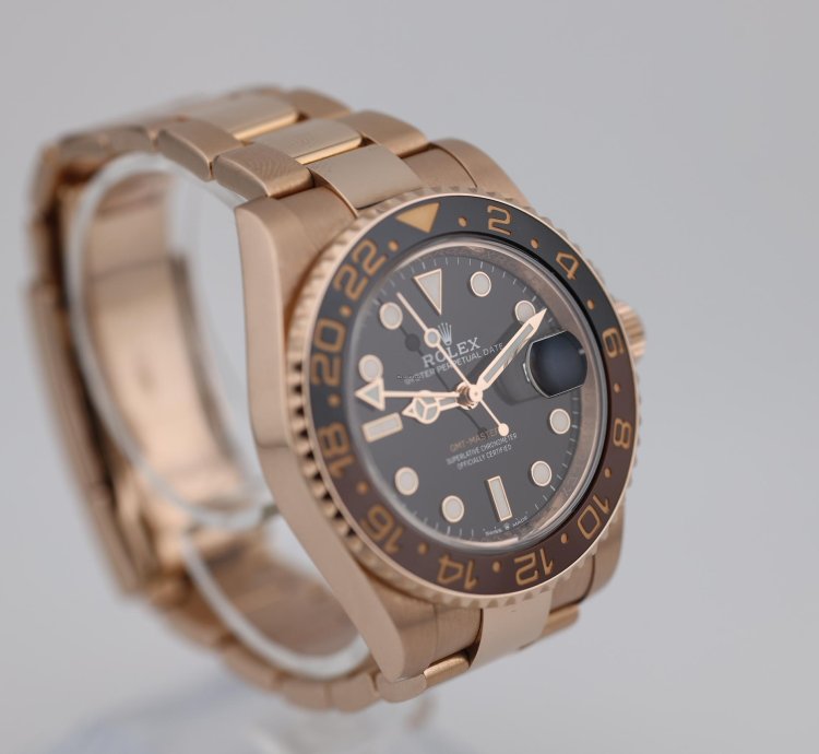 Rolex Gmt-master Ii 2022 Gmt Master Ii Rootbeer Rose Gold 126715chnr