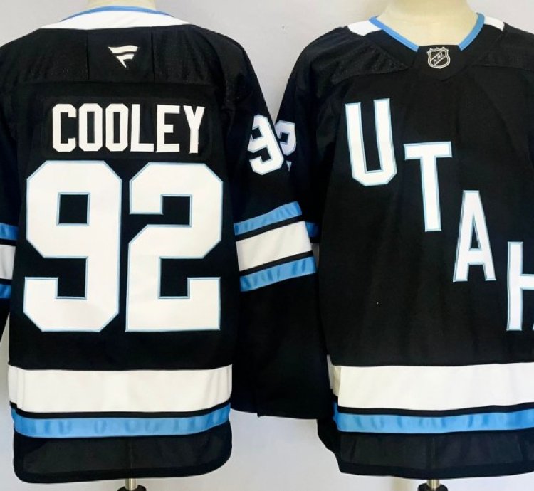 Utah Hockey Club 92 Logan Cooley Jersey Stitched Black