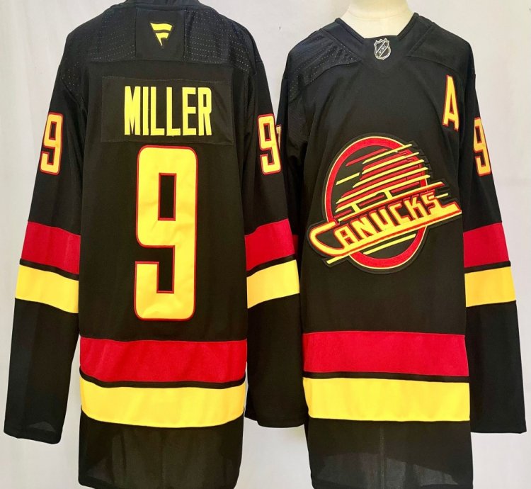 Vancouver Canucks 9 Jt Miller Jersey Stitched