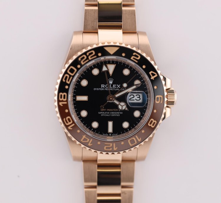 Rolex Gmt-master Ii 2023 Gmt Master Ii Rootbeer Rose Gold 126715chnr