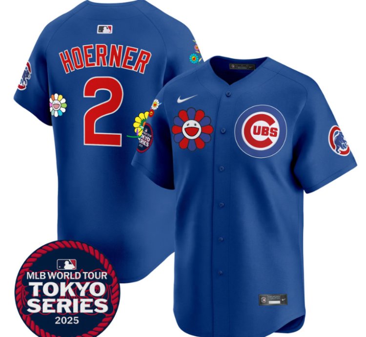 Nico Hoerner Jersey 2 Chicago Cubs Tokyo Series 2025 Vapor Premier Limited Stitched Royal