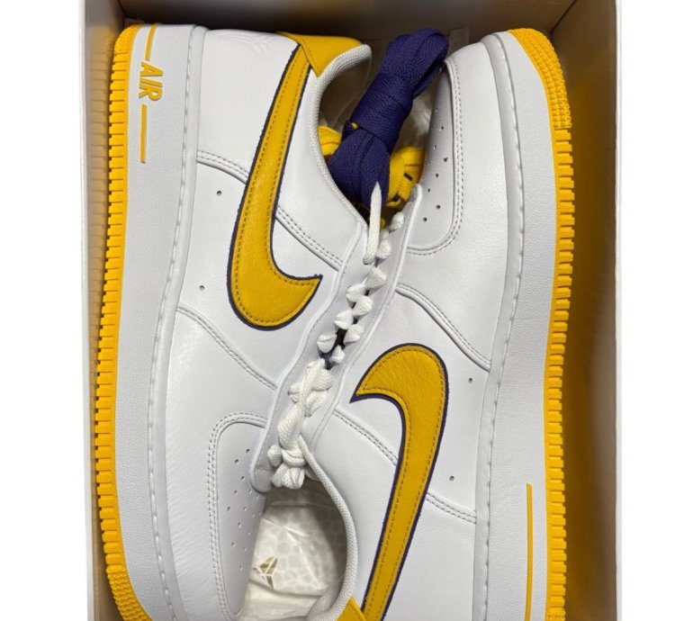 Kobe Air Force 1 Qs Lakers Sz 11 5