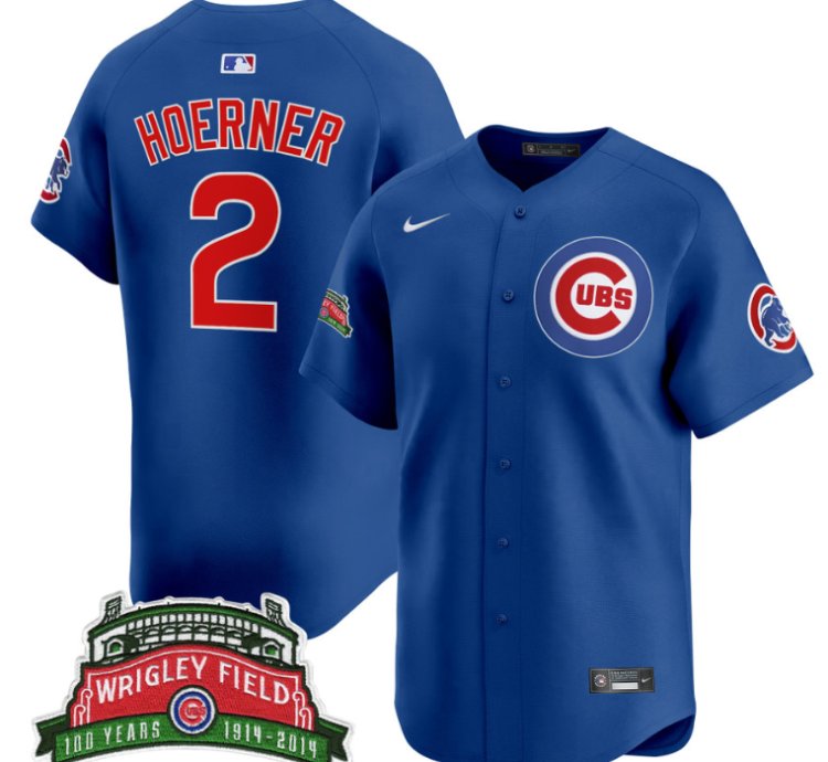 Nico Hoerner Jersey 2 Chicago Cubs Wrigley Field Style Vapor Premier Limited Stitched Royal