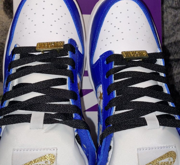 Nike Sb Dunk Low Supreme Stars Hyper Royal 2021