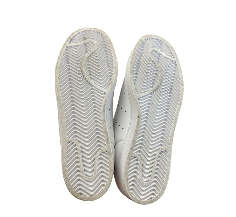 Adidas Superstar Pure Womans White Leather Sneakers Size 5