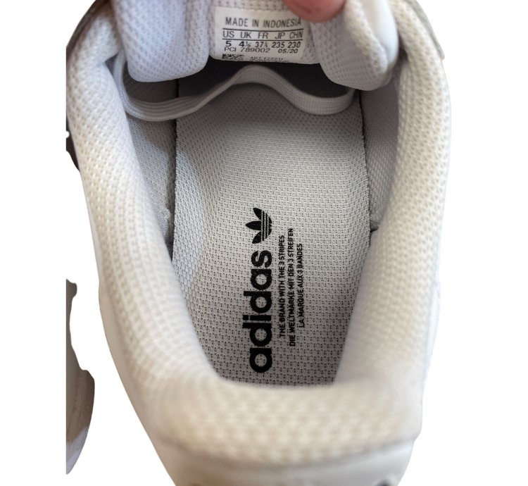 Adidas Superstar Pure Womans White Leather Sneakers Size 5