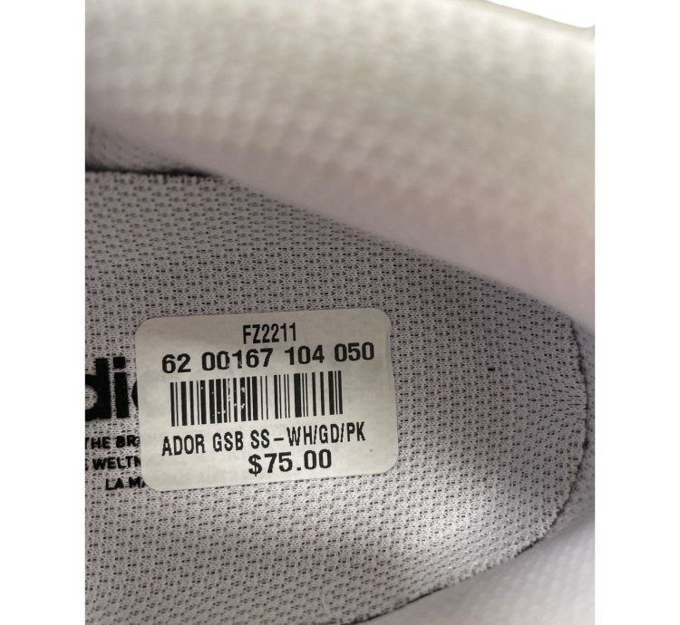 Adidas Superstar Pure Womans White Leather Sneakers Size 5