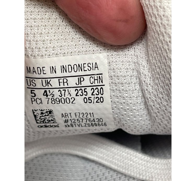 Adidas Superstar Pure Womans White Leather Sneakers Size 5