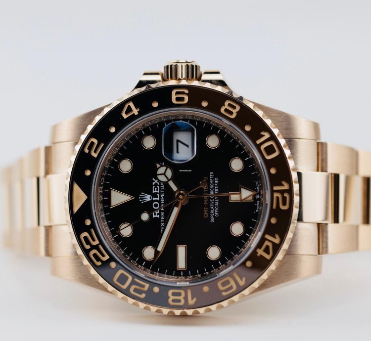 Rolex Gmt-master Ii 2023 Gmt-master Ii 40mm Black Dial Rose Gold Case Oyster Bracelet 126715chnr