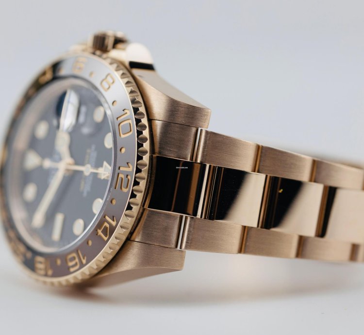 Rolex Gmt-master Ii 2023 Gmt-master Ii 40mm Black Dial Rose Gold Case Oyster Bracelet 126715chnr