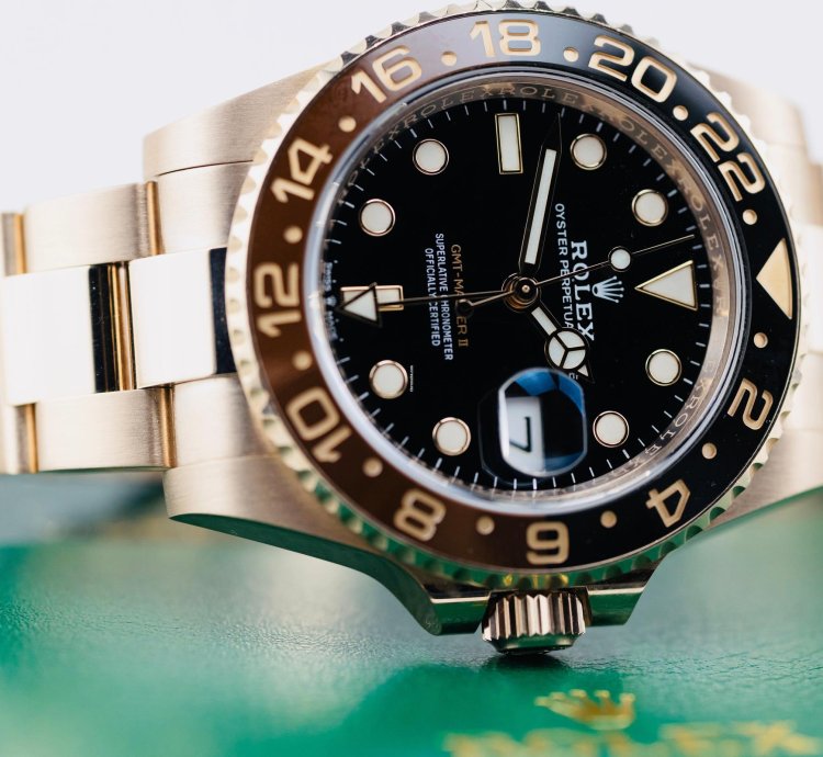 Rolex Gmt-master Ii 2023 Gmt-master Ii 40mm Black Dial Rose Gold Case Oyster Bracelet 126715chnr