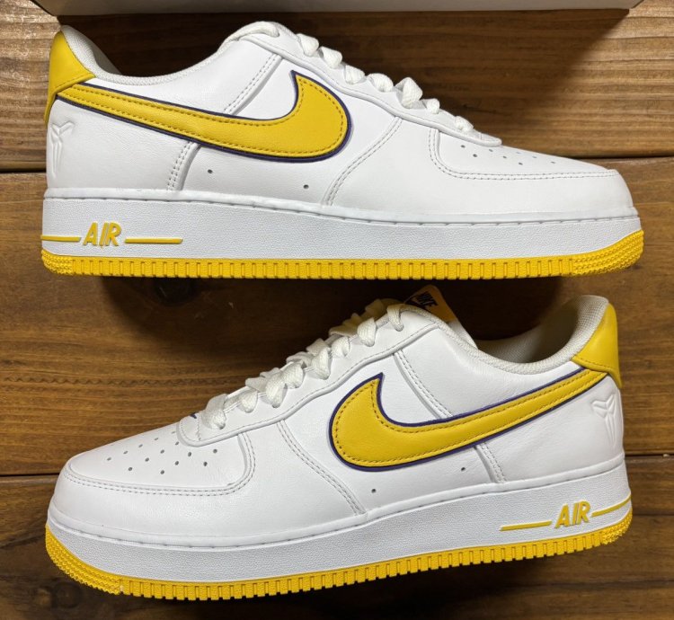 Kobe Bryant Air Force 1 Low Retro Qs Lakers Home