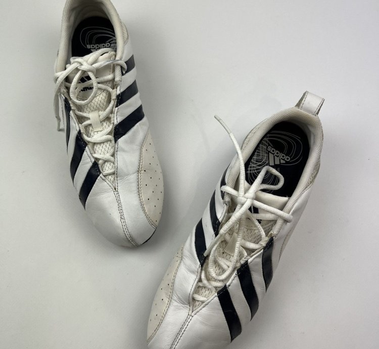 Adidas Taekwondo Martial Arts Dance Trainers Low White Navy