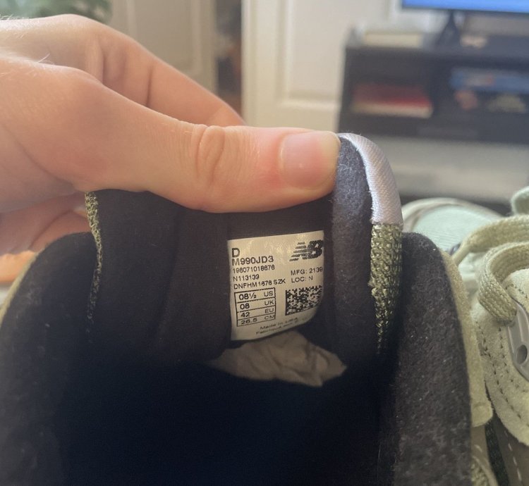 New Balance 990v3 Jjjjound Olive Green