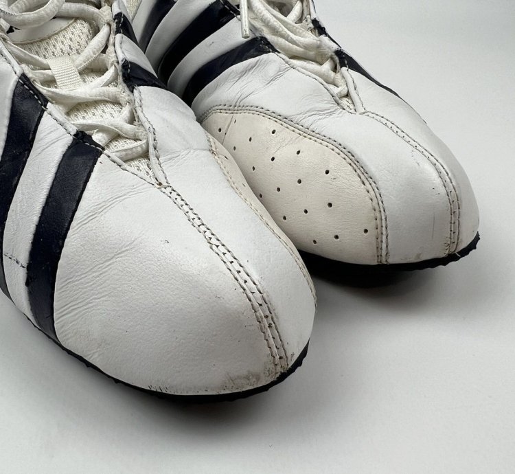 Adidas Taekwondo Martial Arts Dance Trainers Low White Navy