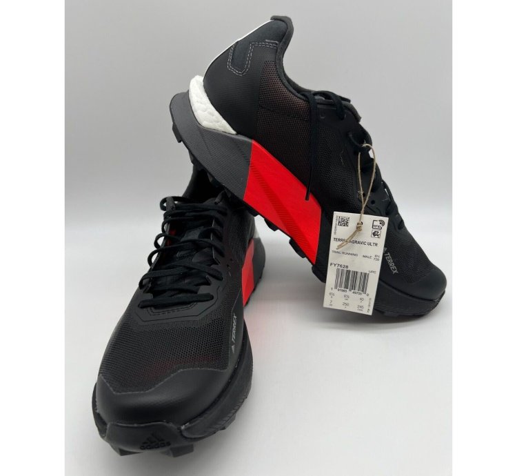 Adidas Terrex Agravic Ultra Trail Mens Black Fy7628 Size 7