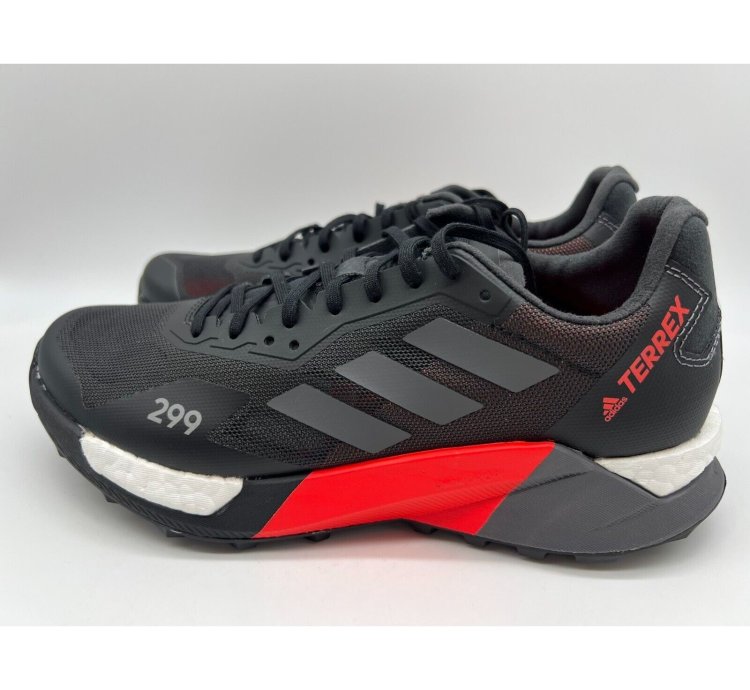 Adidas Terrex Agravic Ultra Trail Mens Black Fy7628 Size 7