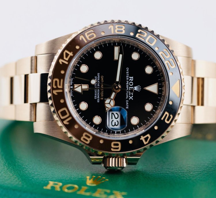 Rolex Gmt-master Ii 2024 Gmt Master Ii Full Rose Gold Rootbeer 126715chnr