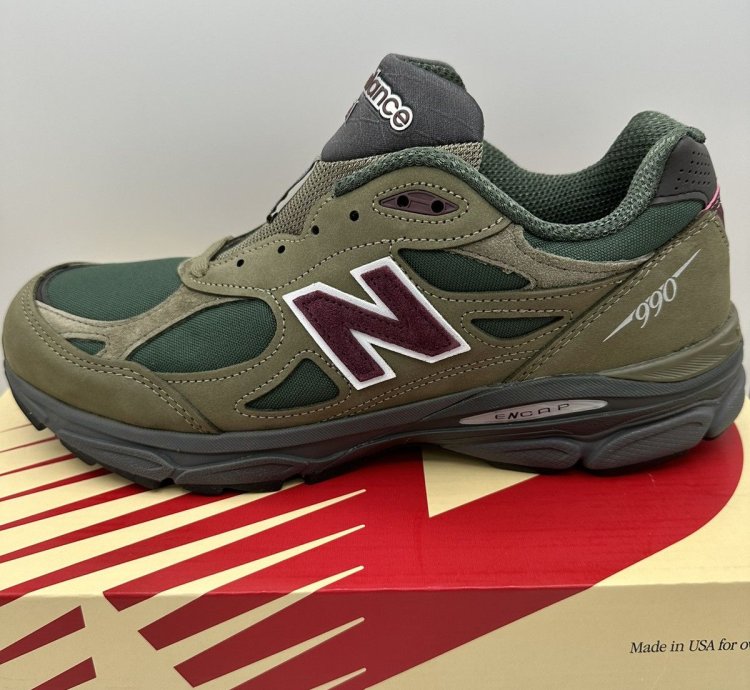 New Balance 990v3 Teddy Santis Green Purple