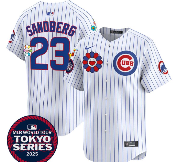 Ryne Sandberg Jersey 23 Chicago Cubs Tokyo Series 2025 Vapor Premier Limited Stitched Pinstripe