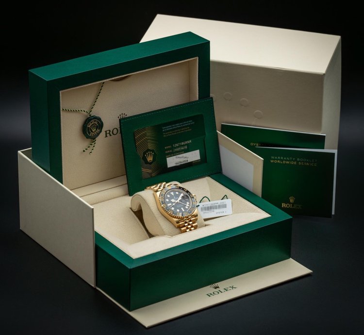Rolex Gmt-master Ii 2024 Gmt-master Ii 18k Yellow Gold Jubilee 40mm 126718grnr Complete Set Bnib
