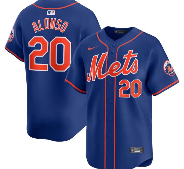 New York Mets 20 Pete Alonso Jersey Stitched Blue