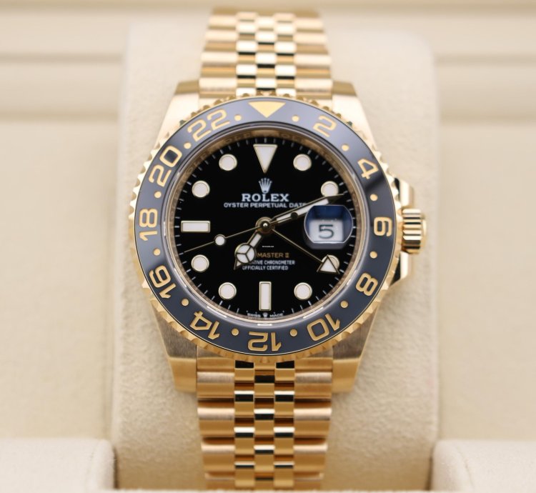 Rolex Gmt-master Ii 2024 Gmt-master Ii Black Dial 18k Gold Jubilee 126718grnr Full Set