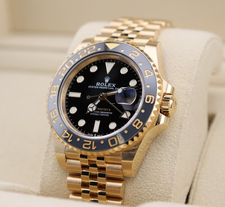 Rolex Gmt-master Ii 2024 Gmt-master Ii Black Dial 18k Gold Jubilee 126718grnr Full Set