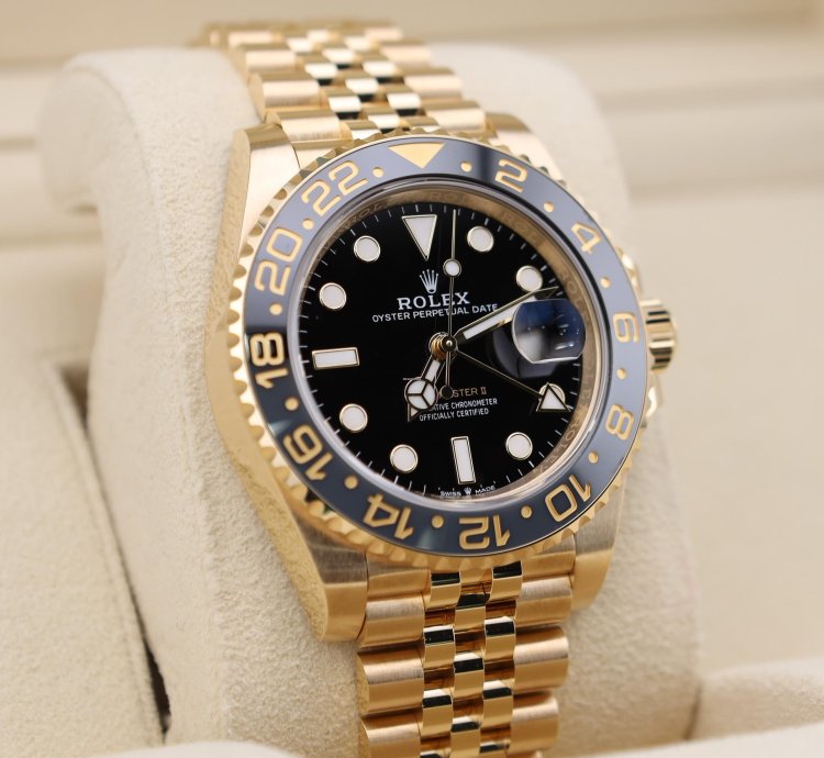 Rolex Gmt-master Ii 2024 Gmt-master Ii Black Dial 18k Gold Jubilee 126718grnr Full Set