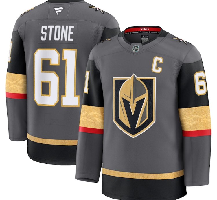 Vegas Golden Knights 61 Mark Stone Alternate Premium Jersey Gray