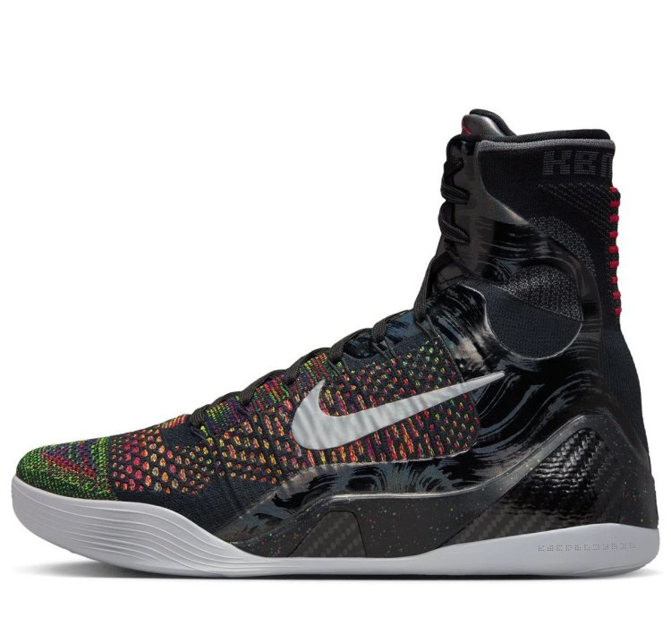 Kobe Ix Elite High Protro Black Metallic Silver