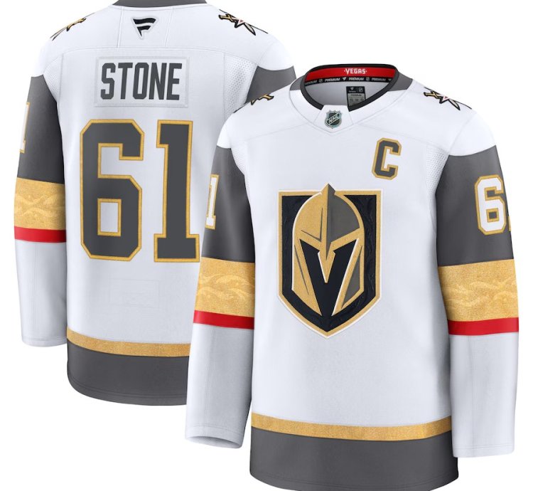 Vegas Golden Knights 61 Mark Stone Away Premium Jersey White