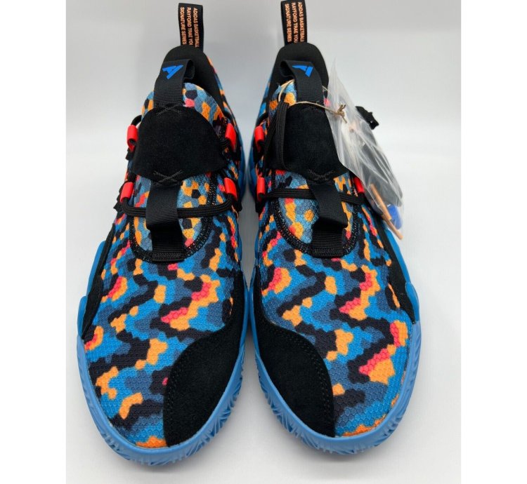 Adidas Trae Young 1 Pixel Black Blue Multi Men Size 12