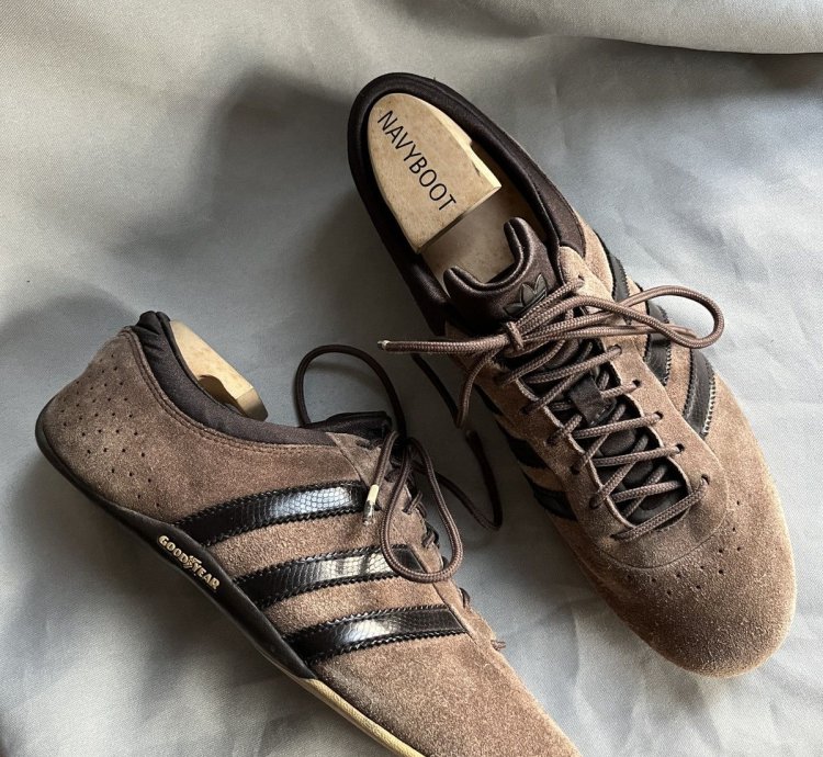 Adidas Tuscany Style Goodyear Suede Brown Y2k Racing Sneaker