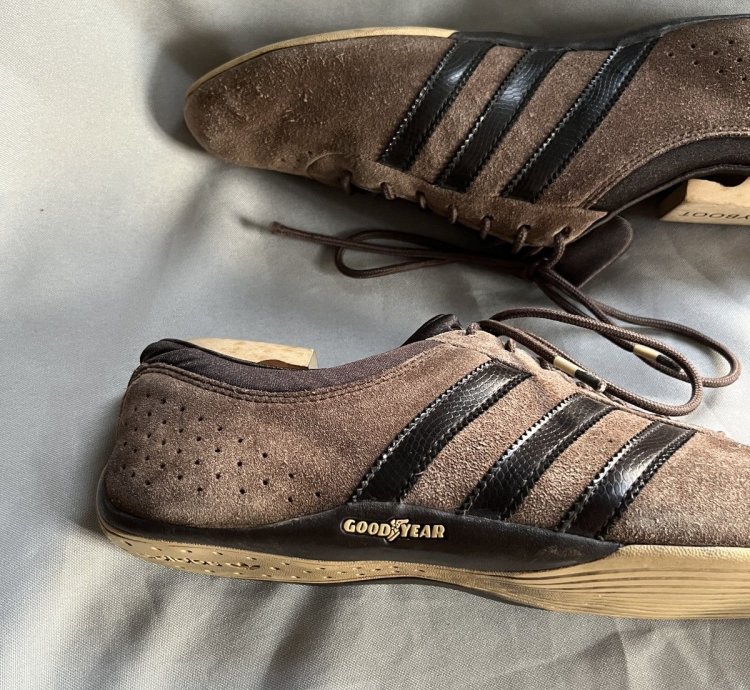 Adidas Tuscany Style Goodyear Suede Brown Y2k Racing Sneaker