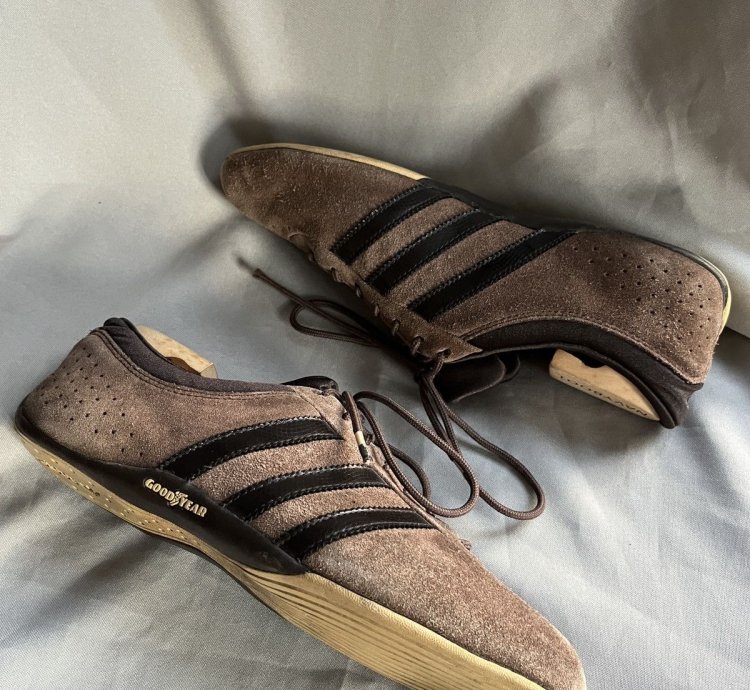 Adidas Tuscany Style Goodyear Suede Brown Y2k Racing Sneaker