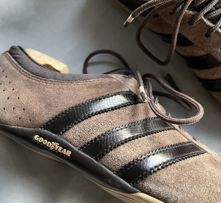 Adidas Tuscany Style Goodyear Suede Brown Y2k Racing Sneaker