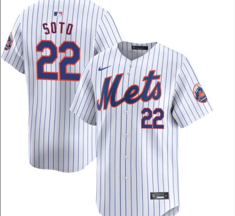 New York Mets 22 Juan Soto Jersey Stitched White Alternate