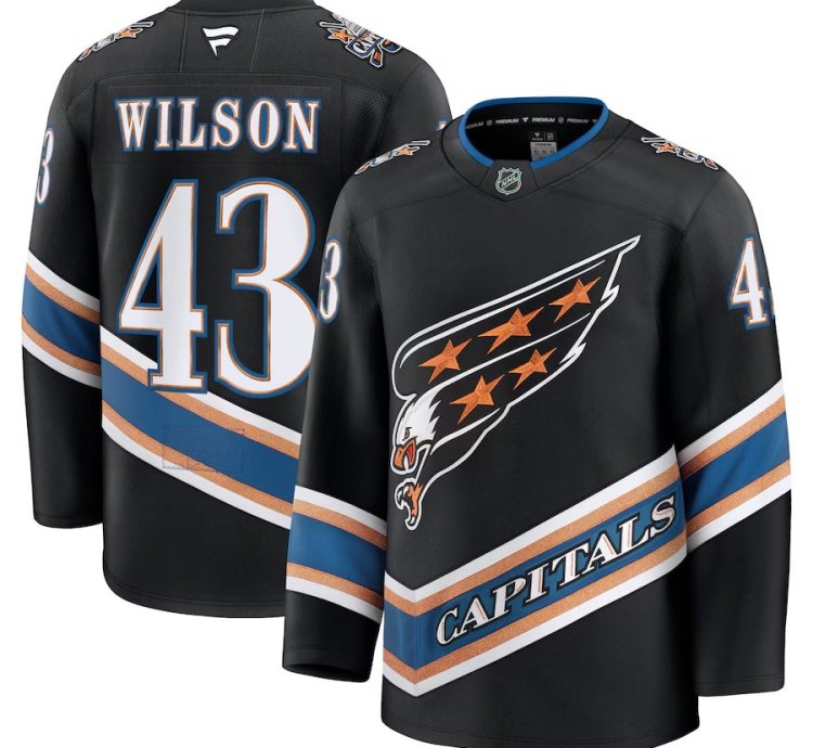 Washington Capitals 43 Tom Wilson Alternate 50th Anniversary Jersey Black