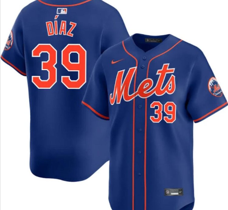 New York Mets 39 Edwin Diaz Jersey Stitched Blue