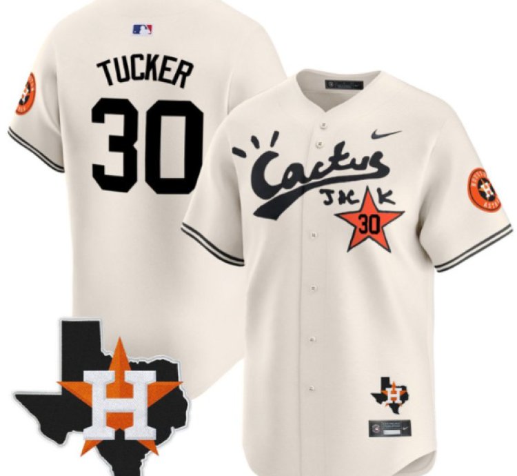 Kyle Tucker 30 Houston Astros Cactus Jack Limited Jersey Houston Patch