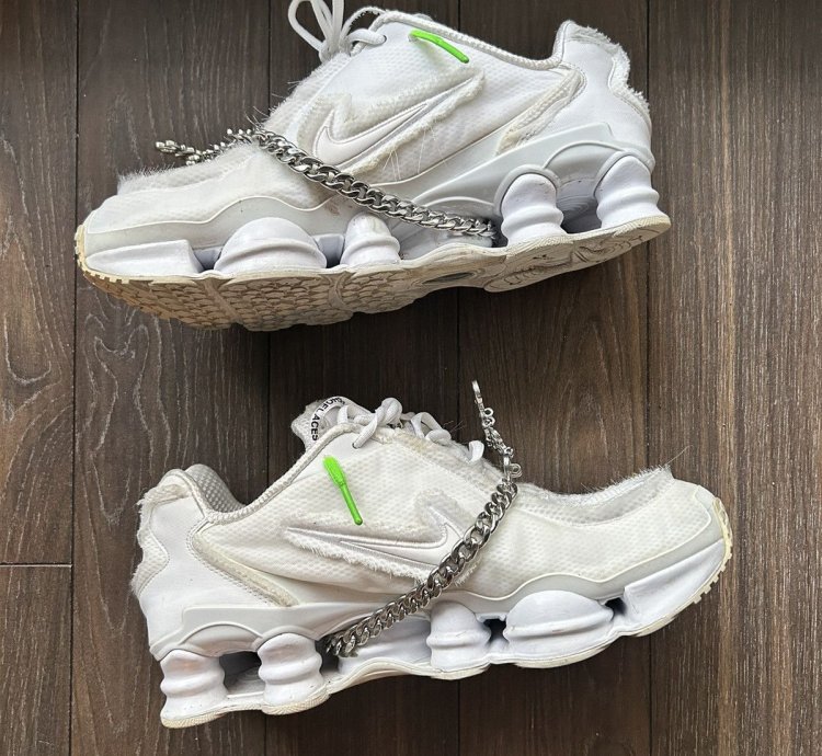 Nike Shox Tl Comme Des Gar Ons White