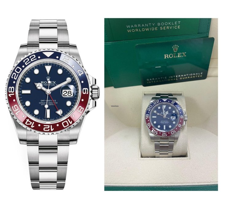 Rolex Gmt-master Ii 40mm White Gold Pepsi - Blue Dial - Oyster Bracelet 126719blro
