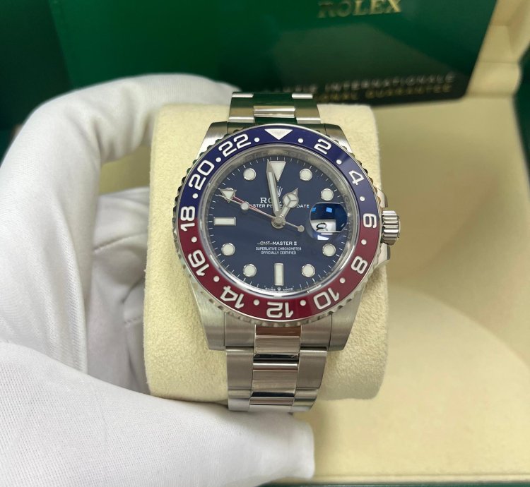 Rolex Gmt-master Ii 40mm White Gold Pepsi - Blue Dial - Oyster Bracelet 126719blro