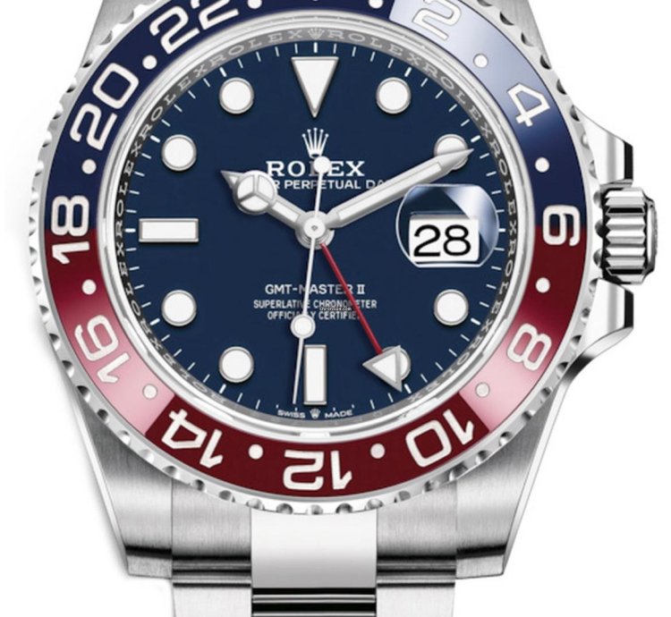 Rolex Gmt-master Ii 40mm White Gold Pepsi - Blue Dial - Oyster Bracelet 126719blro