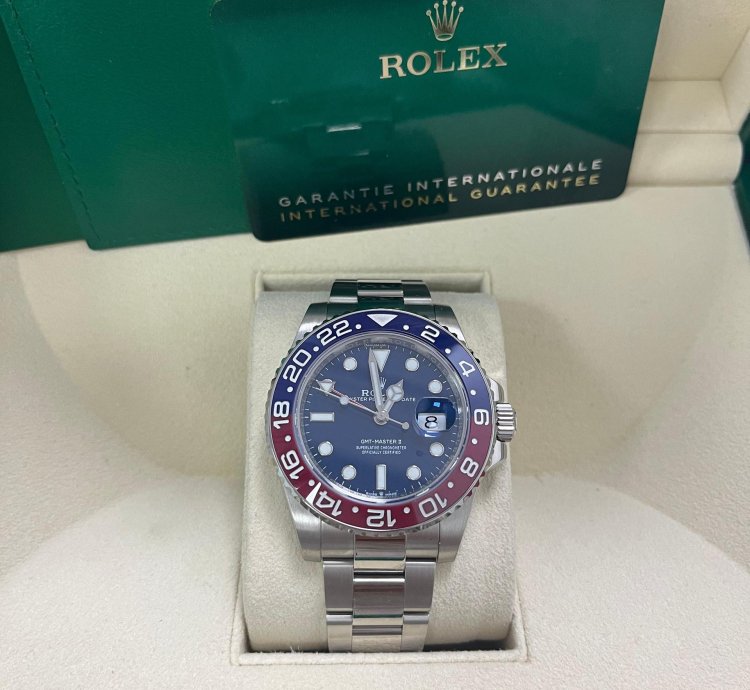 Rolex Gmt-master Ii 40mm White Gold Pepsi - Blue Dial - Oyster Bracelet 126719blro