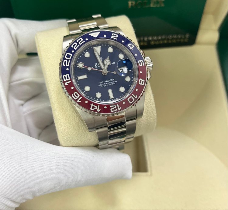 Rolex Gmt-master Ii 40mm White Gold Pepsi - Blue Dial - Oyster Bracelet 126719blro