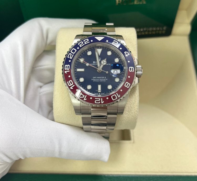 Rolex Gmt-master Ii 40mm White Gold Pepsi - Blue Dial - Oyster Bracelet 126719blro